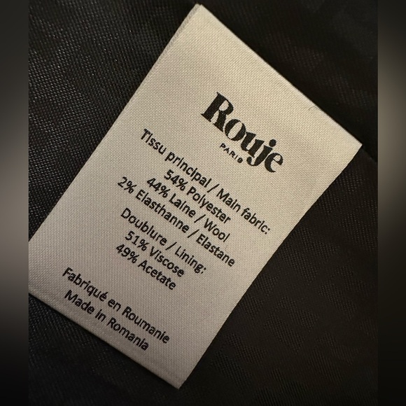 🇫🇷Rouje Jacques blazer grey pinstripe 34 - Picture 4 of 8